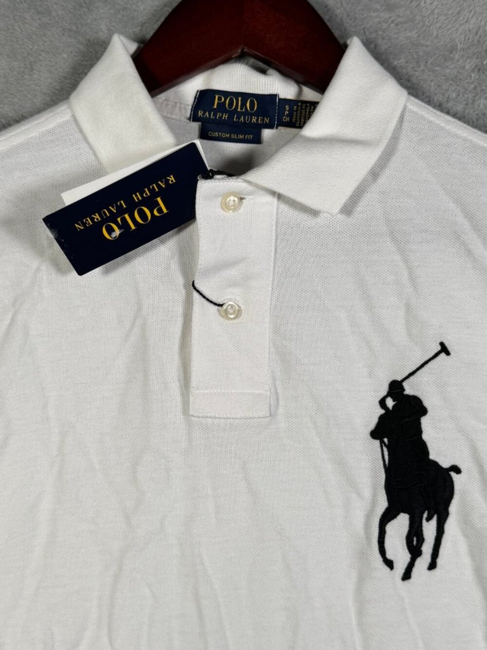Polo Ralph Lauren Shirt Mens S White Custom SLIM Fit Big Pony 3 Pique Mesh $120